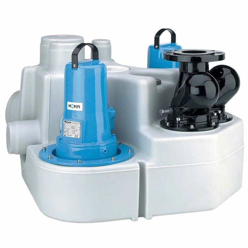 HOMA SANISTAR 220W / 230D Abwasser-Doppelhebeanlage - mit integrierte Rückschlagklappe